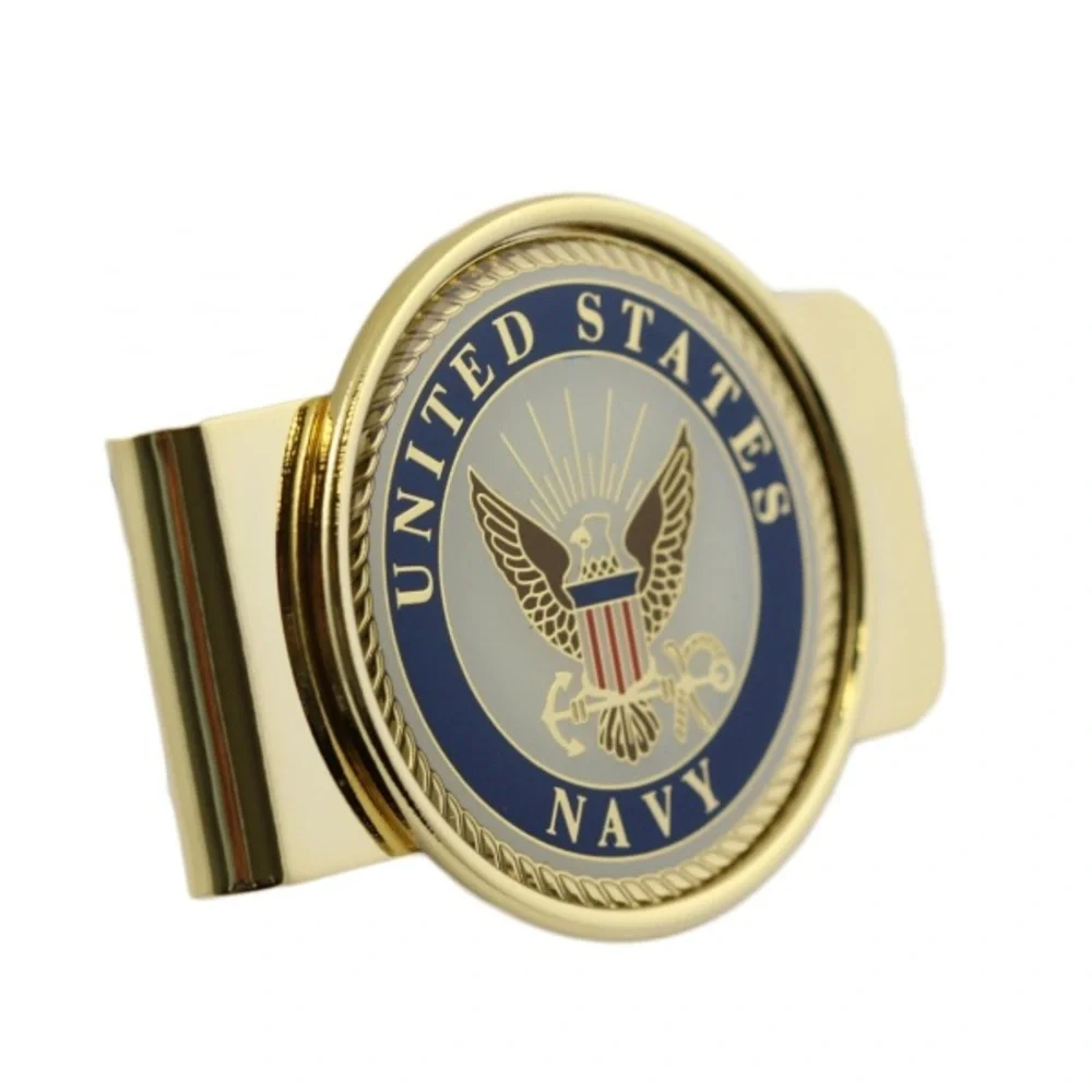 Navy Logo Money Clip Military Money Clip